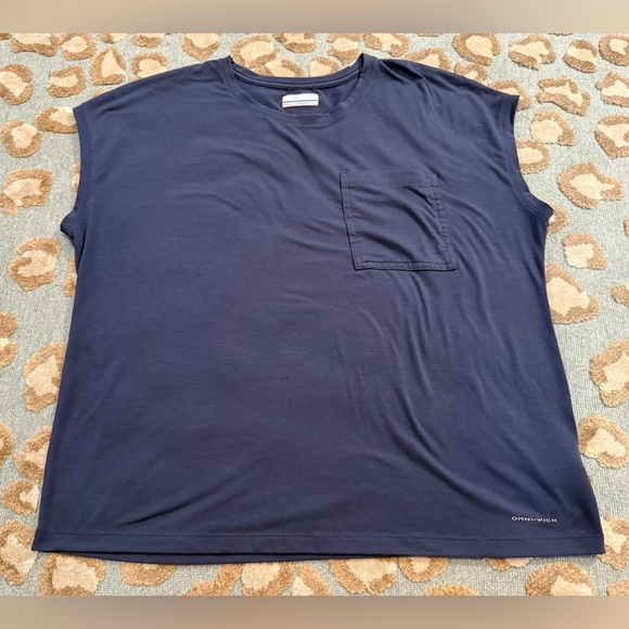 Columbia Tops - Columbia Women’s Boundless Trek Short Sleeve Tee Dark Blue
